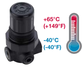 Низкотемпературные миниатюрные регуляторы давления Norgren серия LR07